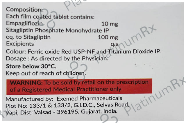 Empahope S 10/100mg Tablet 10s