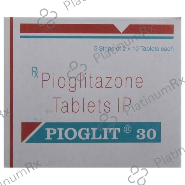 Pioglit 30mg Tablet 10s
