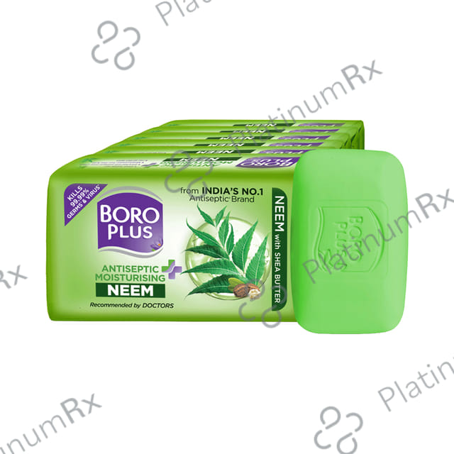 Boroplus Antiseptic + Moisturising Soap (125gm Each) Neem 6 units
