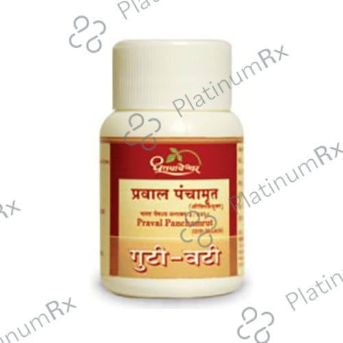 Dhootapapeshwar Praval Panchamrut (with Mouktik) 500 tablets