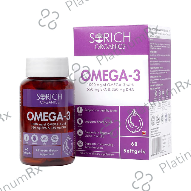 Sorich Organics Omega 3 Softgels Capsule 60s