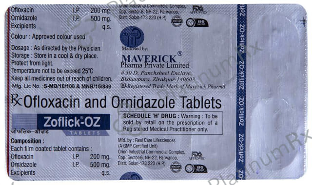 Zoflick OZ 200/500mg Tablet 10s