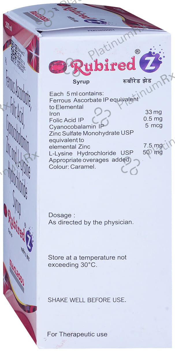 Rubired Z Syrup 200ml