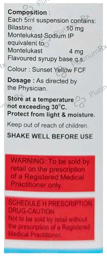 Bilast M Oral Suspension 60ml