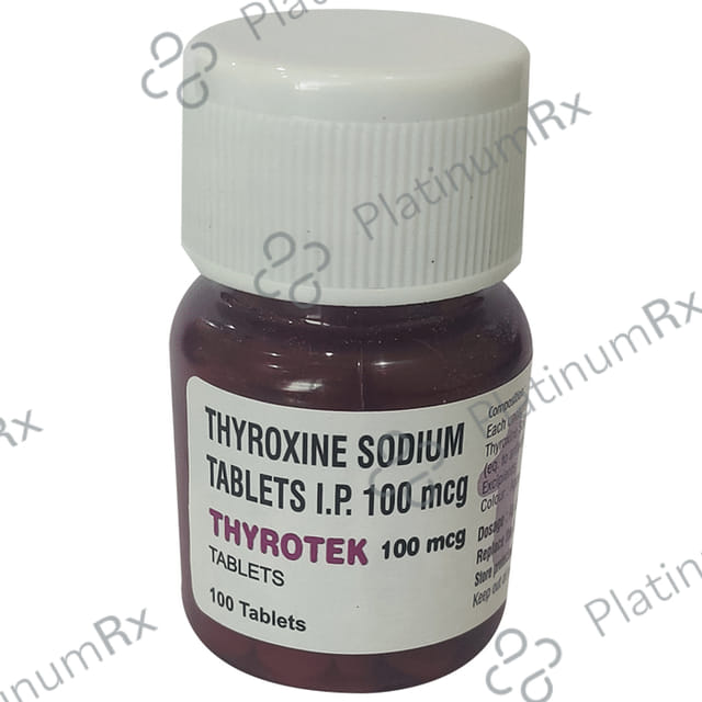 Thyrotek 100mcg Tablet 100s