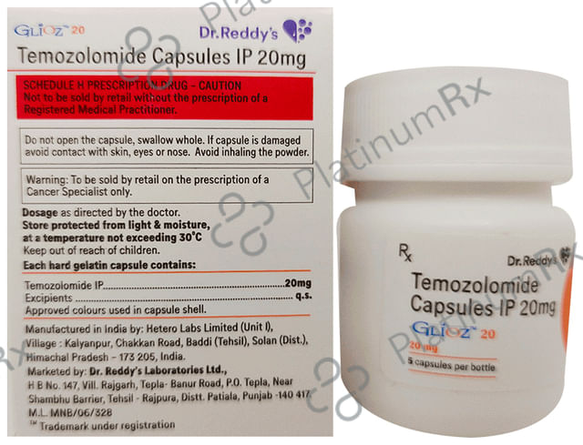 Glioz 20mg Capsule 5s