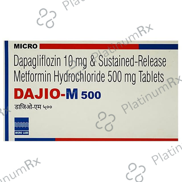 Dajio M 10/500mg Tablet ER 10s