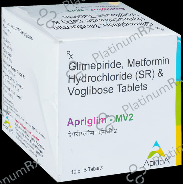 Apriglim-MV 2 Tablet SR 15 Tablet SR