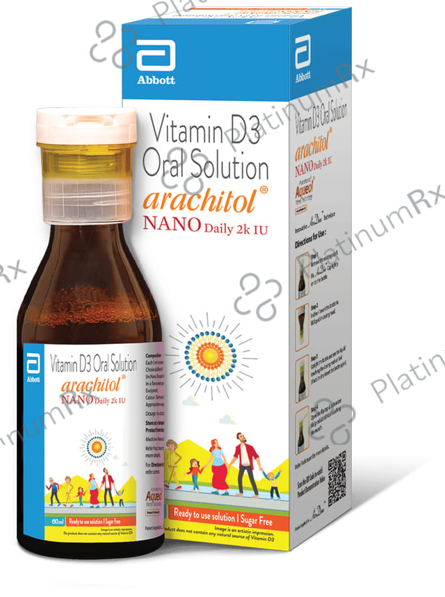 Arachitol Nano Daily 2K IU Sugar Free Oral Solution 150ml