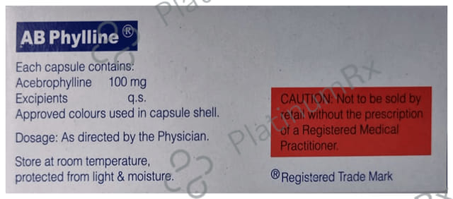 AB Phylline 100mg Capsule 15s