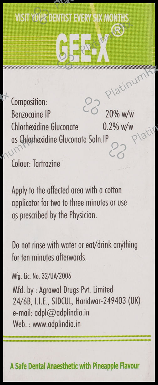 Gee-X Pain Relieving Gel