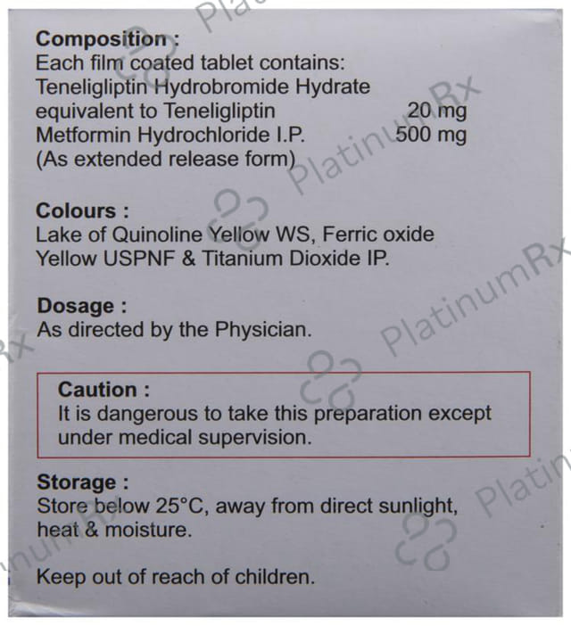 Tiban M 20/500mg Tablet ER 10s