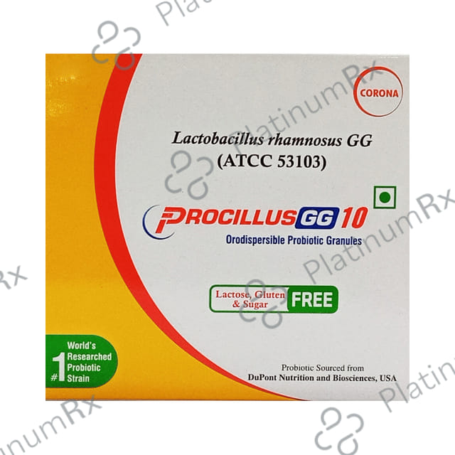 Procillus GG 10 Orodispersible Probiotic Granules Vanilla 10B 1s