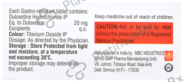 Dtine 20mg Tablet 10s