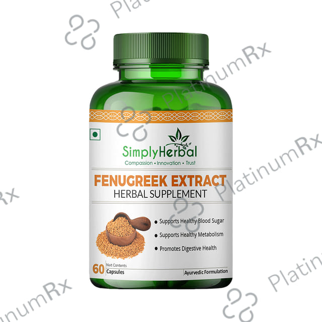 Simply Herbal Fenugreek Extract Vegetarian Capsules