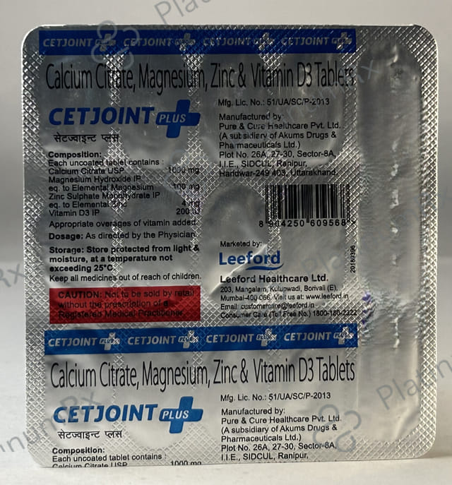 Cetjoint Plus Tablet 15s