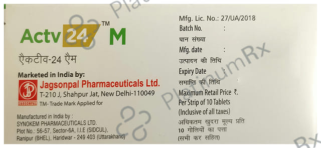 Actv 24 M Tablet 10s