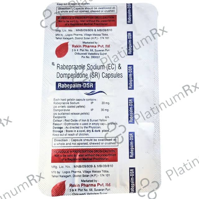 Rabepalm DSR 30/20mg Capsule 10s