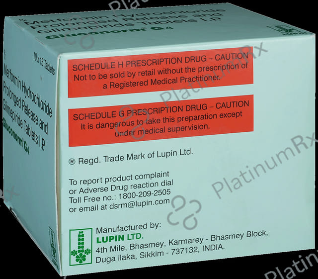 Gluconorm G 4/500mg Tablet PR 15s