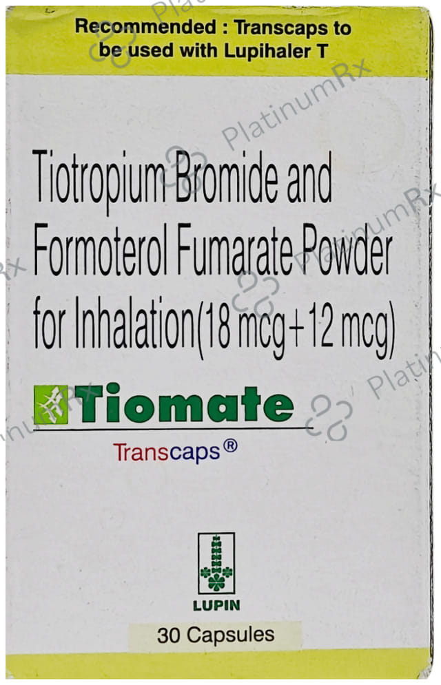 Tiomate 12/18mcg Transcaps 30s