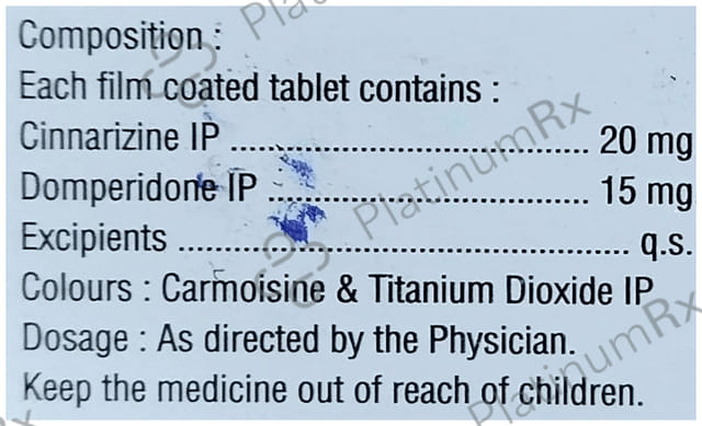 C Naz D 20/15mg Tablet 10s