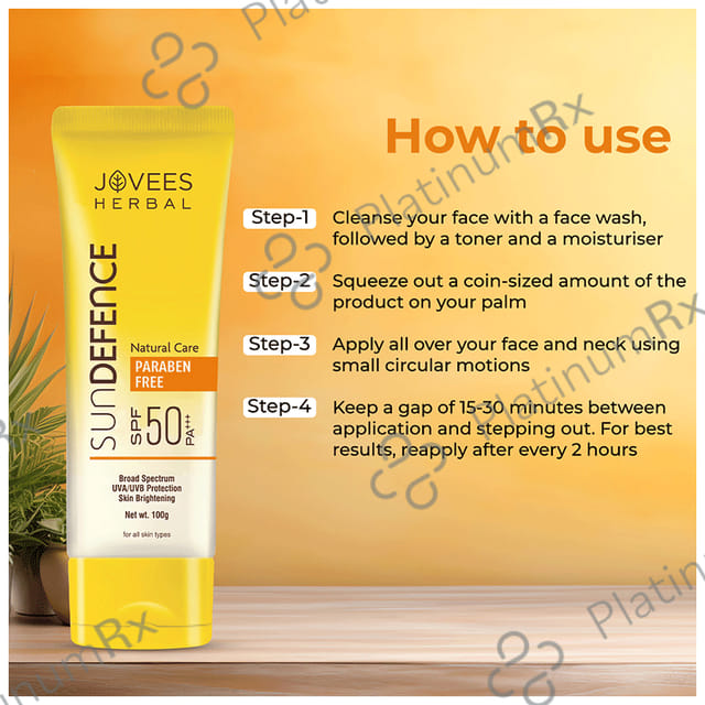Jovees Sun Defence SPF 50 PA+++ Cream 100gm
