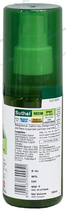 Suthol Antiseptic Spray Neem 100ml