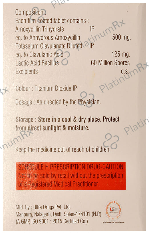 Odiclav LB 500mg/125mg Tablet