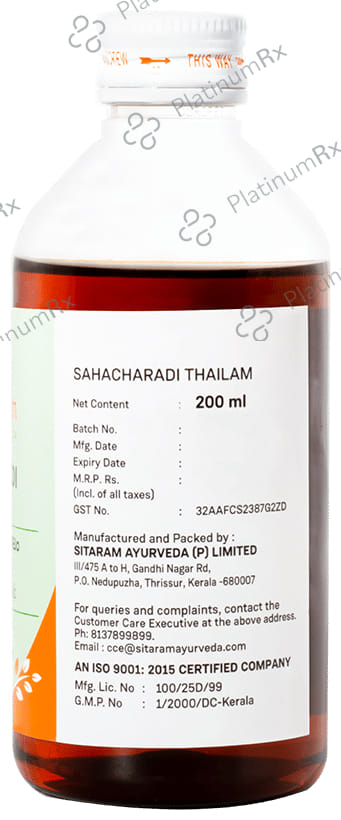Sitaram Ayurveda Sahacharadi Thailam 200 ml