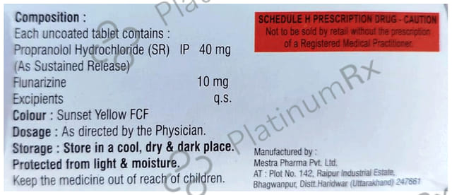 Patrick Plus 10/40mg Tablet SR 10s