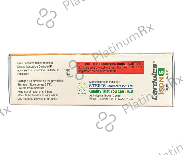 Cardules ISDN 5mg Tablet SR 10s