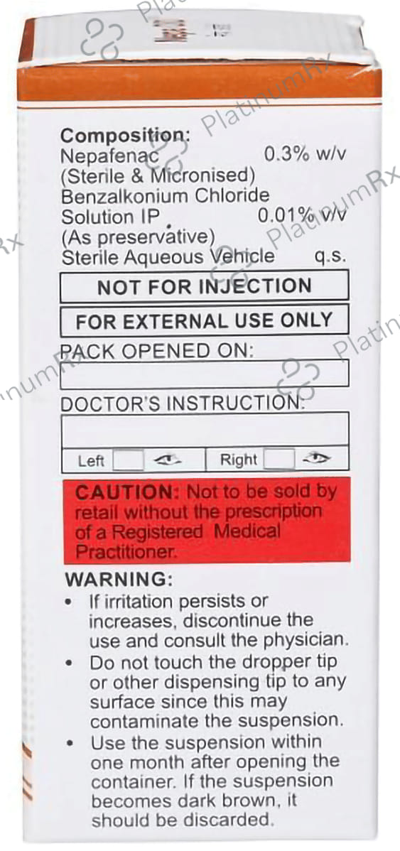 Nepa OD Ophthalmic Suspension 0.3% 3ml