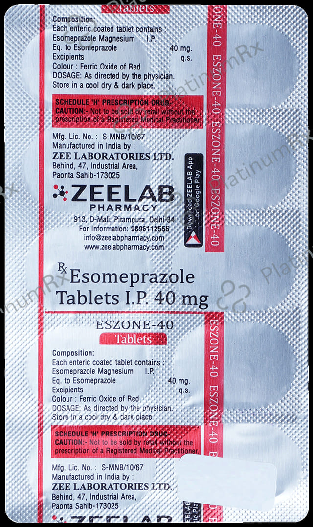 Eszone 40mg Tablet 10s