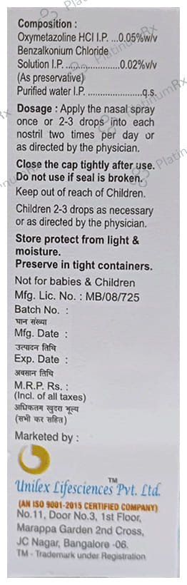 Sylovide Nasal Spray 10ml