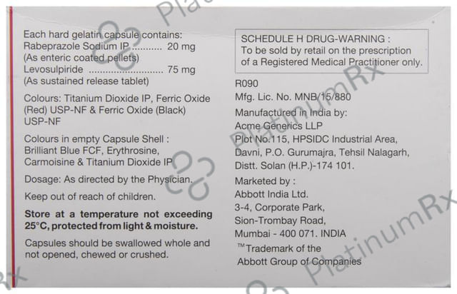 Enliva 20/75mg Capsule SR 10s