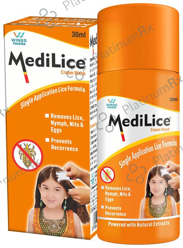 Medilice 1% Anti Lice Wash Cream 30gm