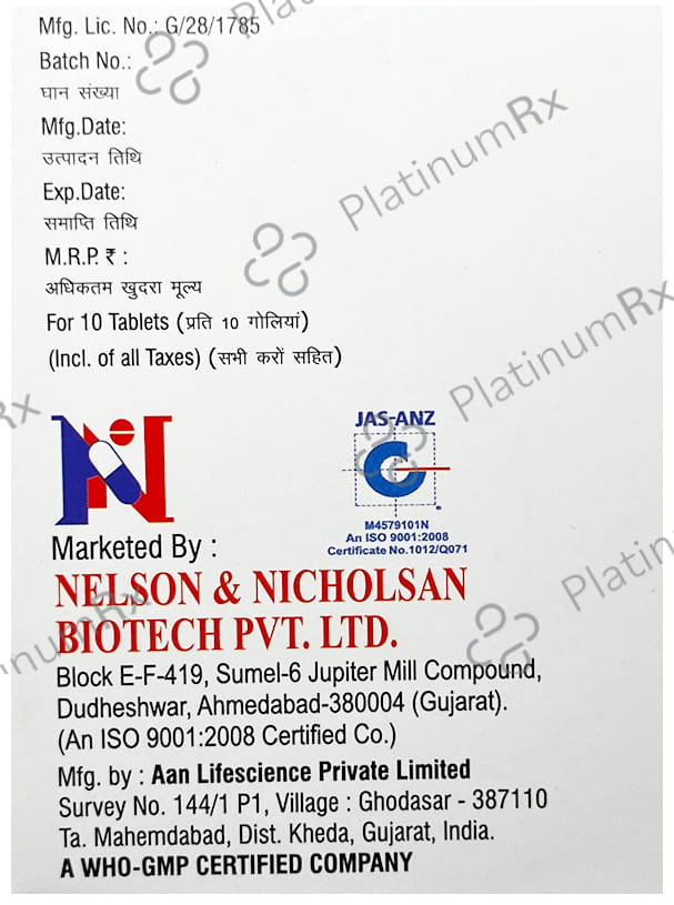 Cefponil 200mg Tablet DT 10s