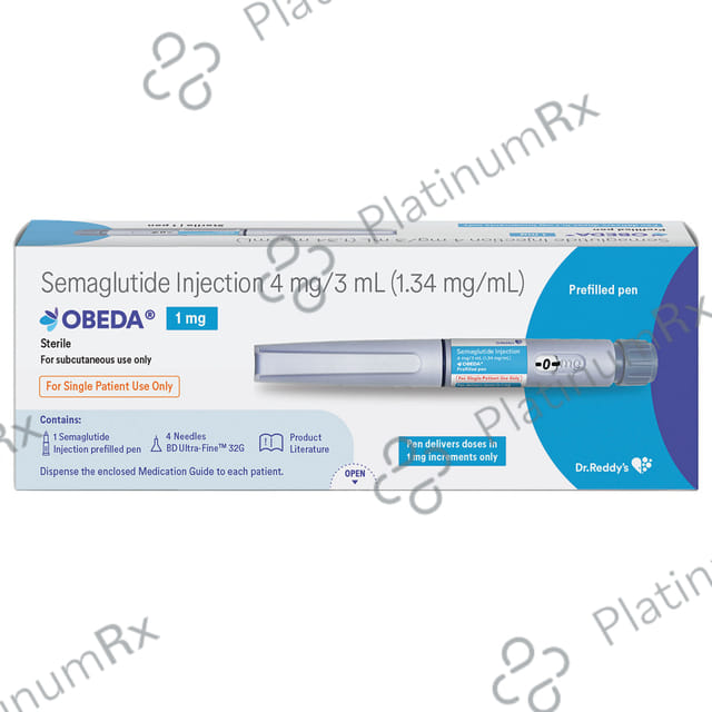 Obeda 4mg Pre-filled Pen (with BD Ultra-Fine 32G - 4 Needle)
