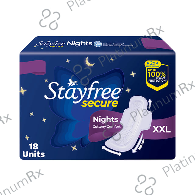 Stayfree Secure Nights Cottony Soft Comfort Pads XXL 18s