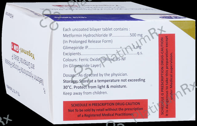 Yogamet-GM 1 Tablet PR