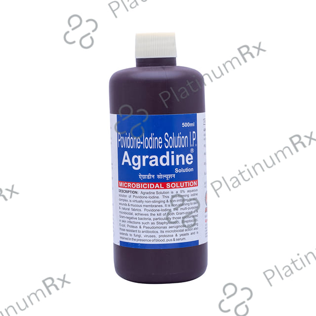 Agradine Povidone Iodine 5% Solution 500ml