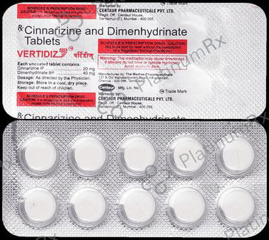 Vertidiz 20/40mg Tablet 10s