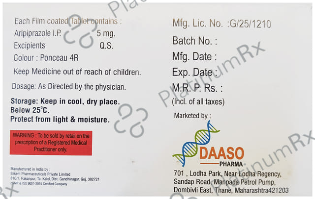 Aripaso 5mg Tablet