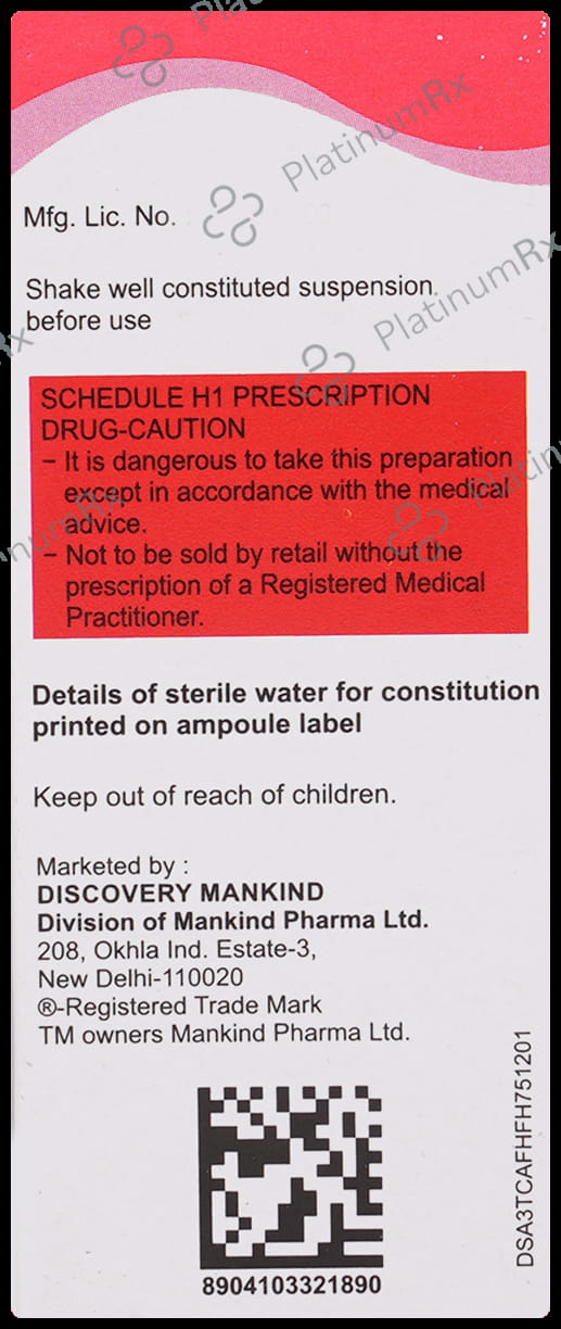 Mahacef 100mg Dry Syrup 30ml