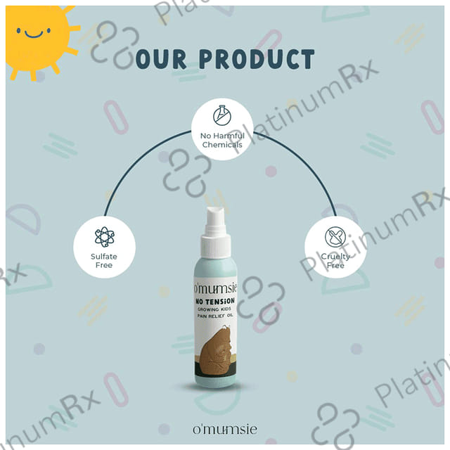 O'mumsie No Tension Growing Kids Pain Relief Oil