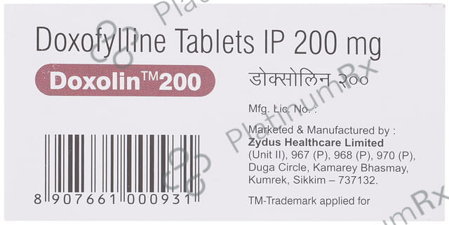 Doxolin 200mg Tablet 30s