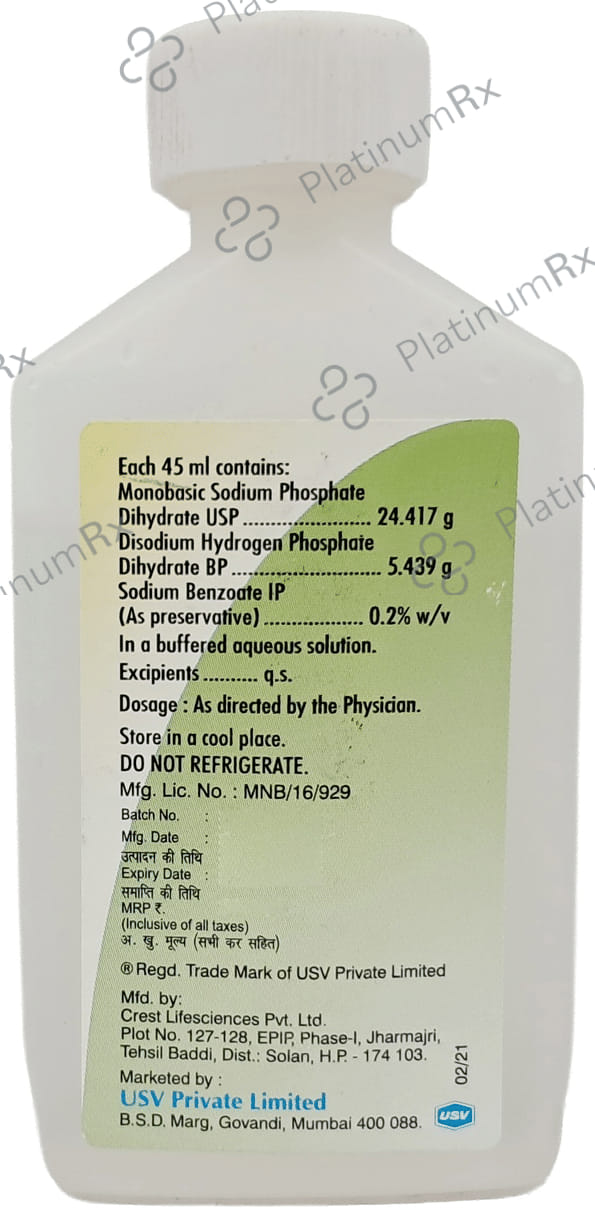 Exelyte Oral Saline Laxative Liquid Lime Flavour 2X45ml