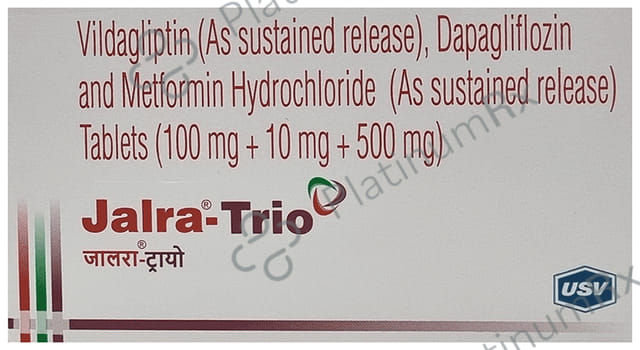 Jalra Trio 10/500/100mg Tablet SR 10s