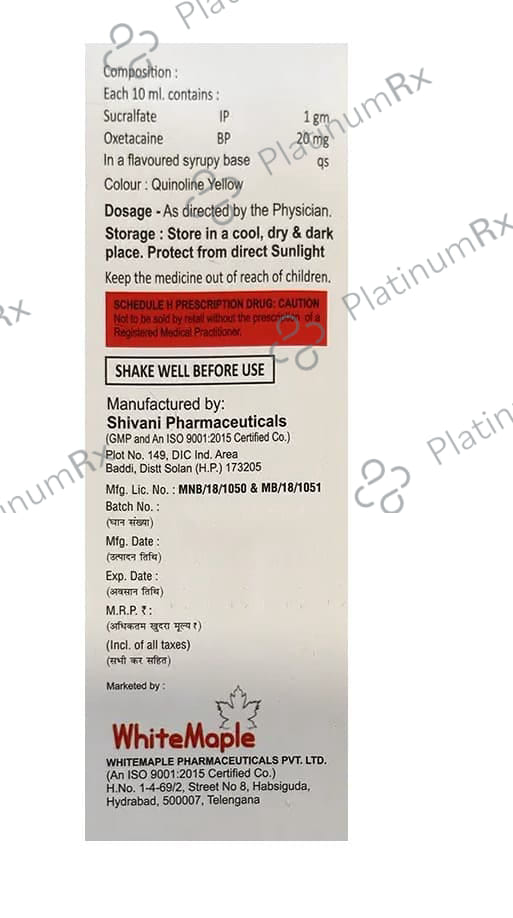 Sucramap-O Oral Suspension