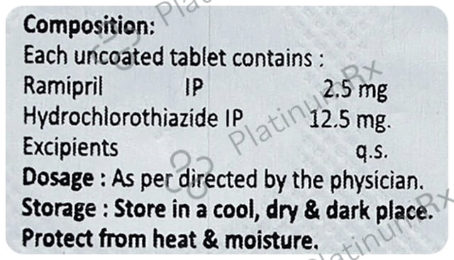 Ramixil H 2.5/12.5mg Tablet 10s